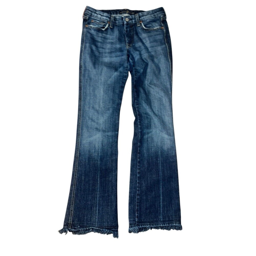 7 For All Mankind Women's Bootcut Jeans - Medium Blue Fade